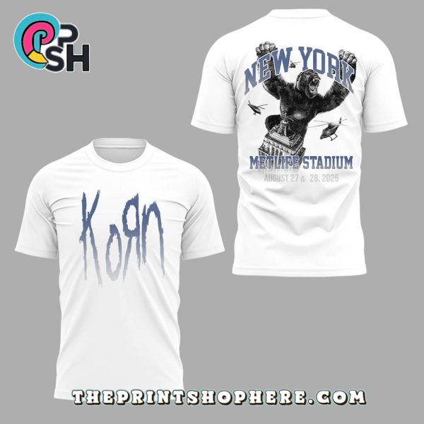 System of a Down x Korn Tour 2025 White Hoodie