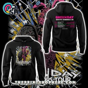 The Saviors Tour 2025 Green Day Pullover Hoodie, Pants