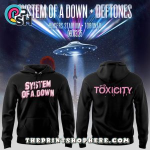 Toxicity System of a Down x Deftones Black Hoodie