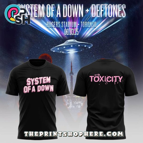 Toxicity System of a Down x Deftones Black Hoodie
