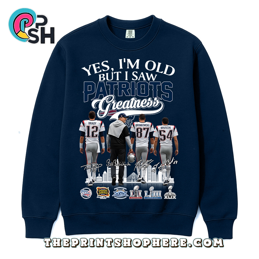 Yes, I’m Old But I Saw Greatness Patriots T-Shirt Yes, I’m Old But I Saw Greatness Patriots T-Shirt