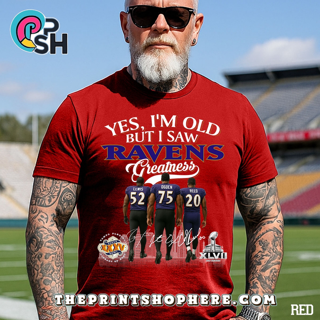 Yes, Old But I Saw Baltimore Ravens Greatness T-Shirt Yes, Old But I Saw Baltimore Ravens Greatness T-Shirt