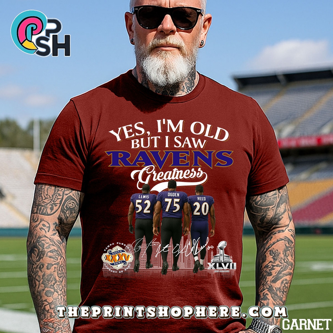 Yes, Old But I Saw Baltimore Ravens Greatness T-Shirt Yes, Old But I Saw Baltimore Ravens Greatness T-Shirt