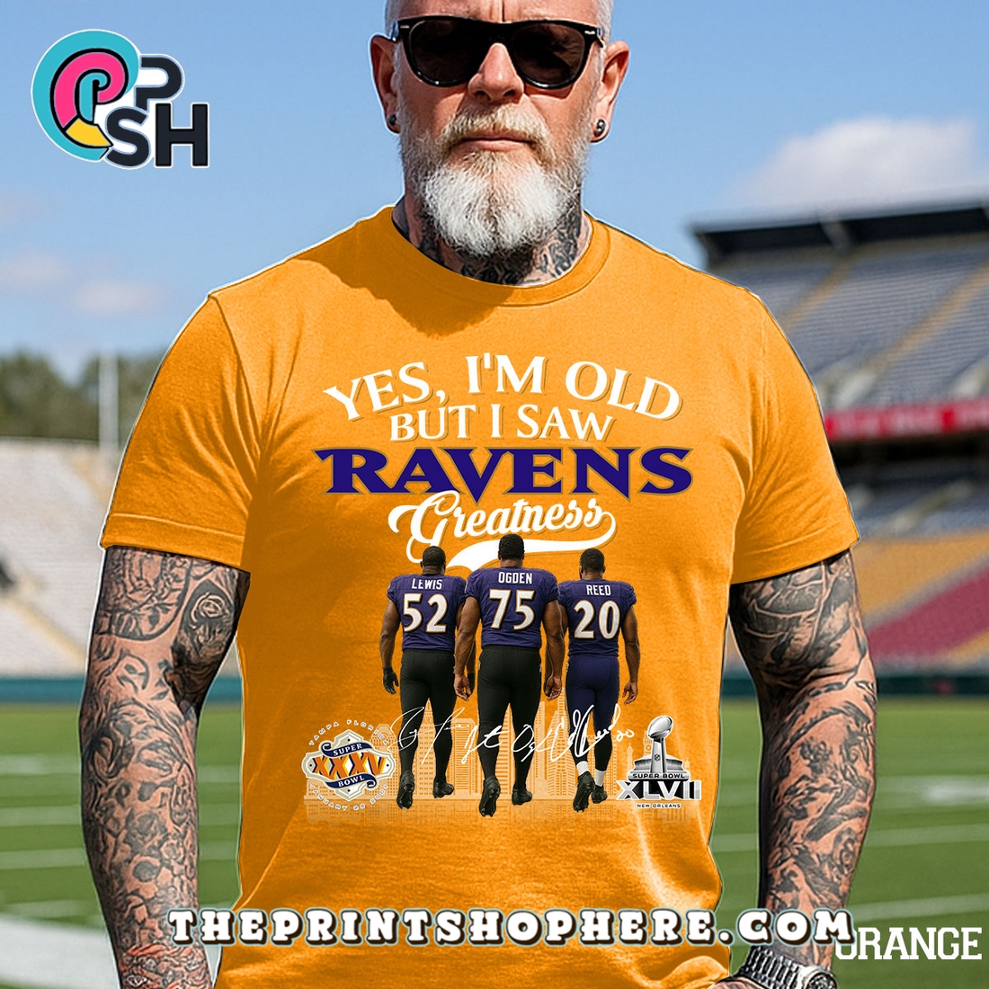 Yes, Old But I Saw Baltimore Ravens Greatness T-Shirt Yes, Old But I Saw Baltimore Ravens Greatness T-Shirt