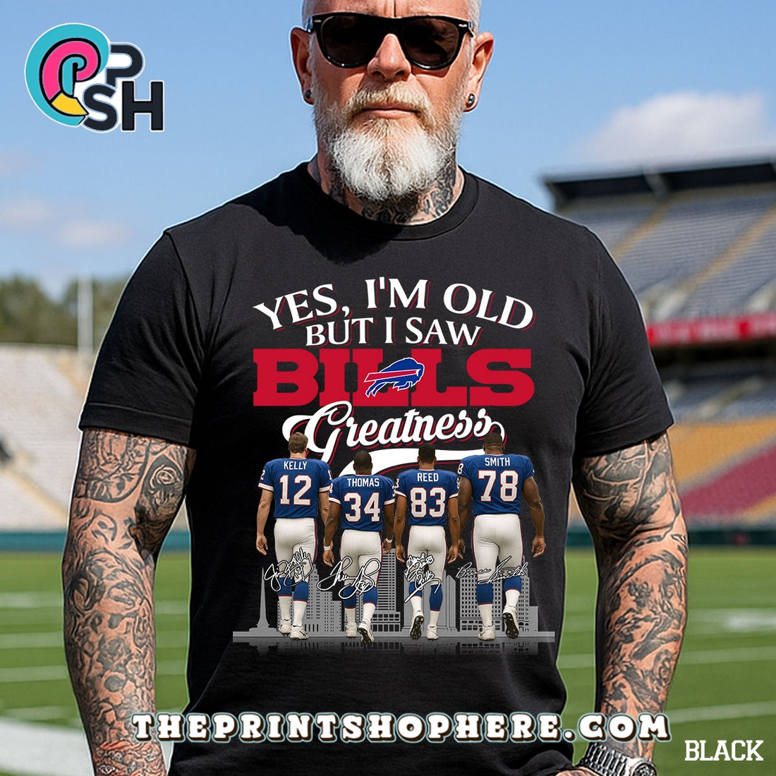 Yes, Old But I Saw Buffalo Bills Greatness T-Shirt Yes, Old But I Saw Buffalo Bills Greatness T-Shirt