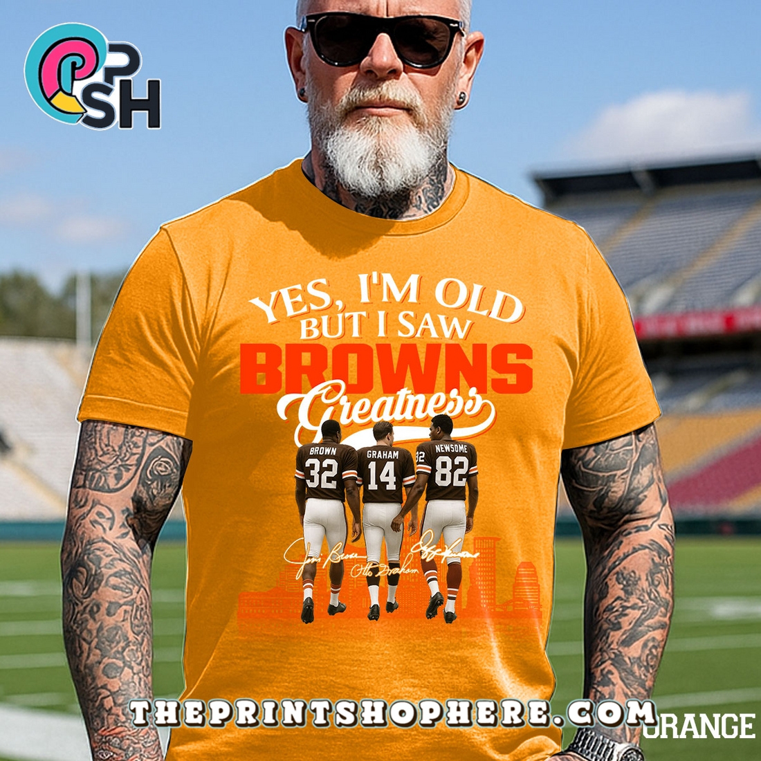 Yes, Old But I Saw Cleveland Browns Greatness T-Shirt Yes, Old But I Saw Cleveland Browns Greatness T-Shirt