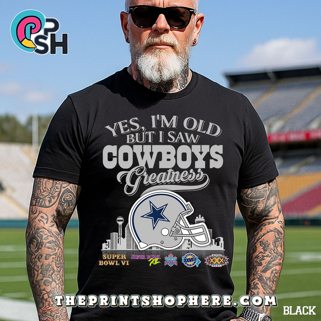 Yes, Old But I Saw Dallas Cowboys Greatness T-Shirt Yes, Old But I Saw Dallas Cowboys Greatness T-Shirt