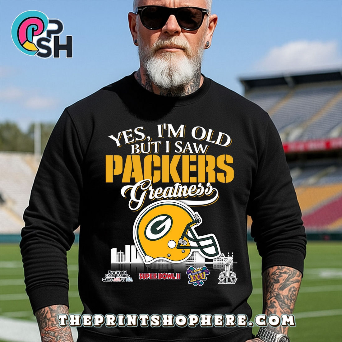 Yes, Old But I Saw Green Bay Packers Greatness T-Shirt Yes, Old But I Saw Green Bay Packers Greatness T-Shirt