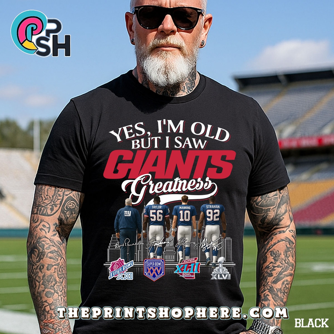 Yes, Old But I Saw New York Giants Greatness T-Shirt Yes, Old But I Saw New York Giants Greatness T-Shirt