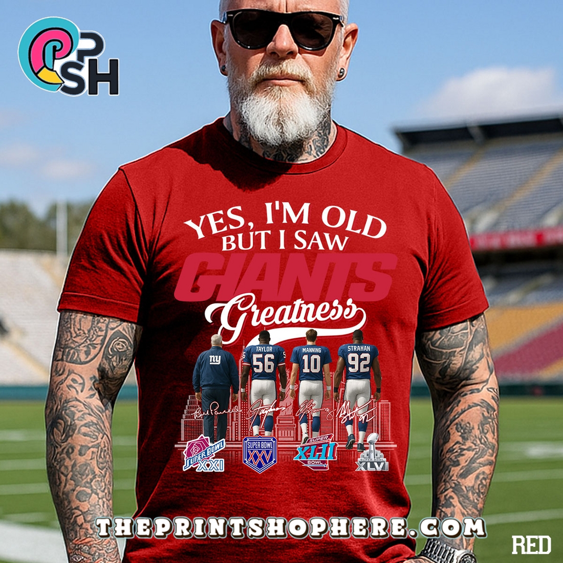 Yes, Old But I Saw New York Giants Greatness T-Shirt Yes, Old But I Saw New York Giants Greatness T-Shirt