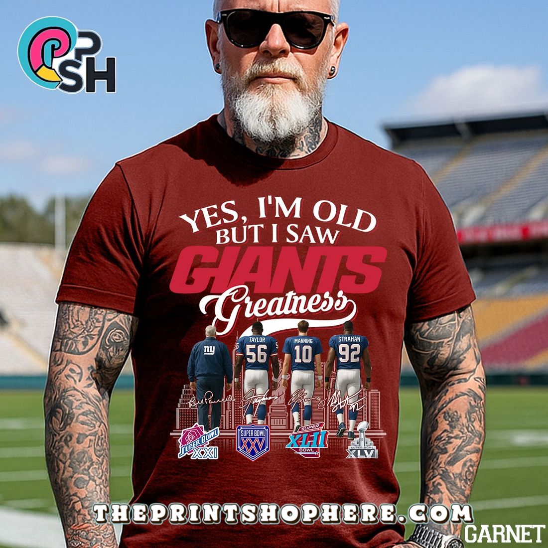 Yes, Old But I Saw New York Giants Greatness T-Shirt Yes, Old But I Saw New York Giants Greatness T-Shirt