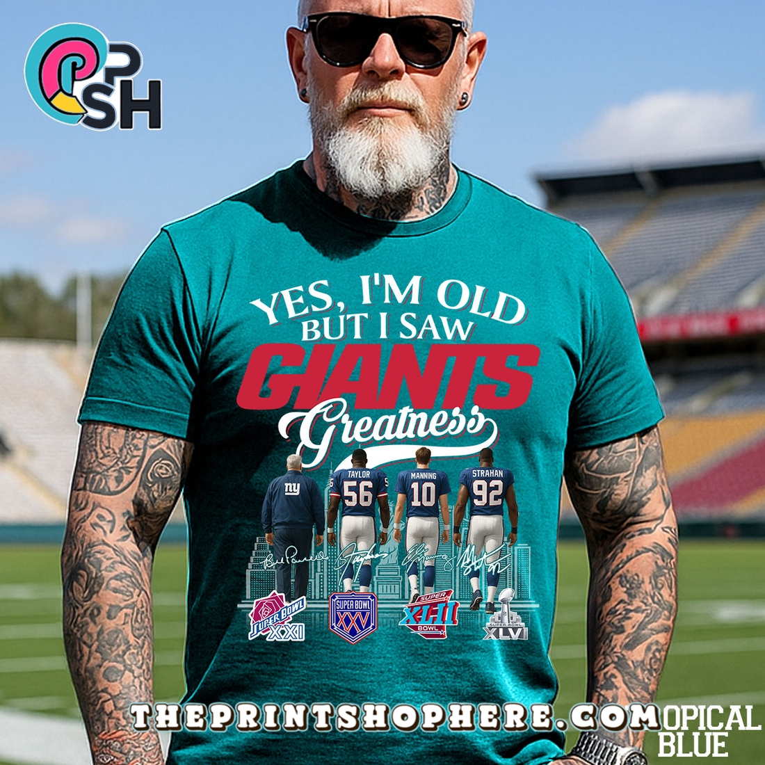 Yes, Old But I Saw New York Giants Greatness T-Shirt Yes, Old But I Saw New York Giants Greatness T-Shirt