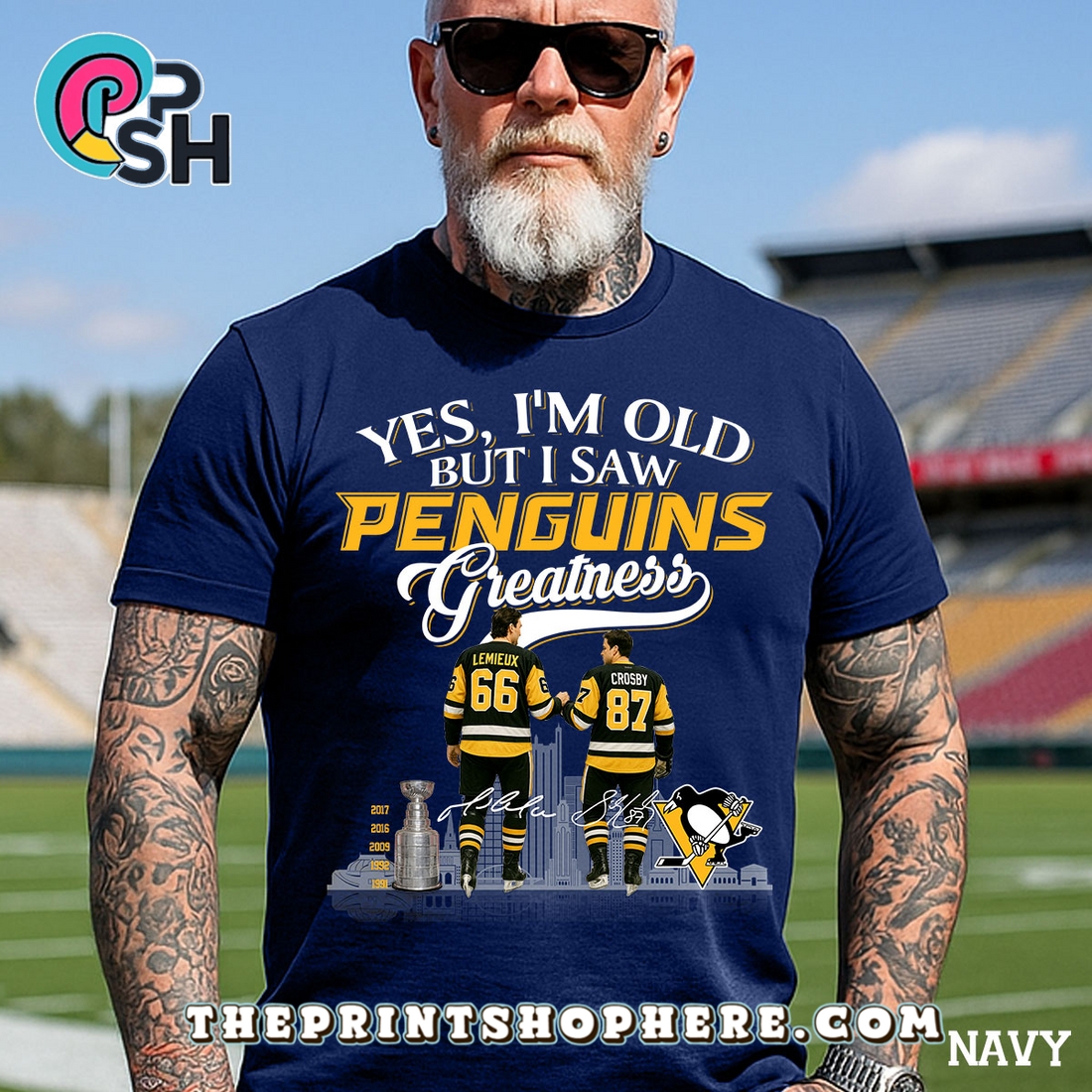 Yes, Old But I Saw Pittsburgh Penguins T-Shirt Yes, Old But I Saw Pittsburgh Penguins T-Shirt