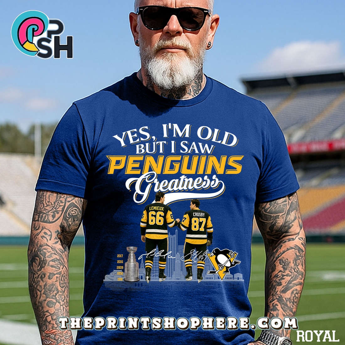 Yes, Old But I Saw Pittsburgh Penguins T-Shirt Yes, Old But I Saw Pittsburgh Penguins T-Shirt