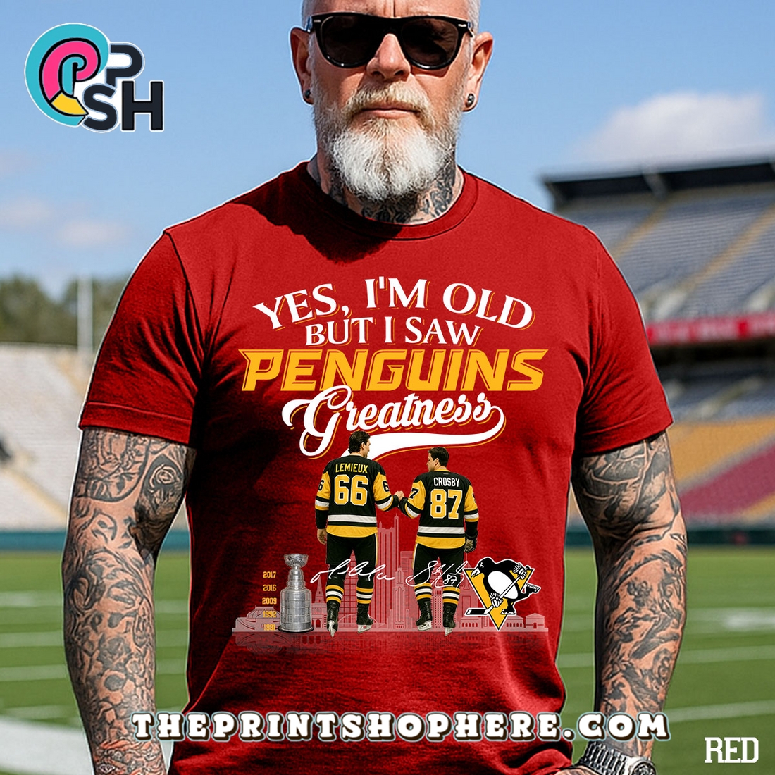 Yes, Old But I Saw Pittsburgh Penguins T-Shirt Yes, Old But I Saw Pittsburgh Penguins T-Shirt