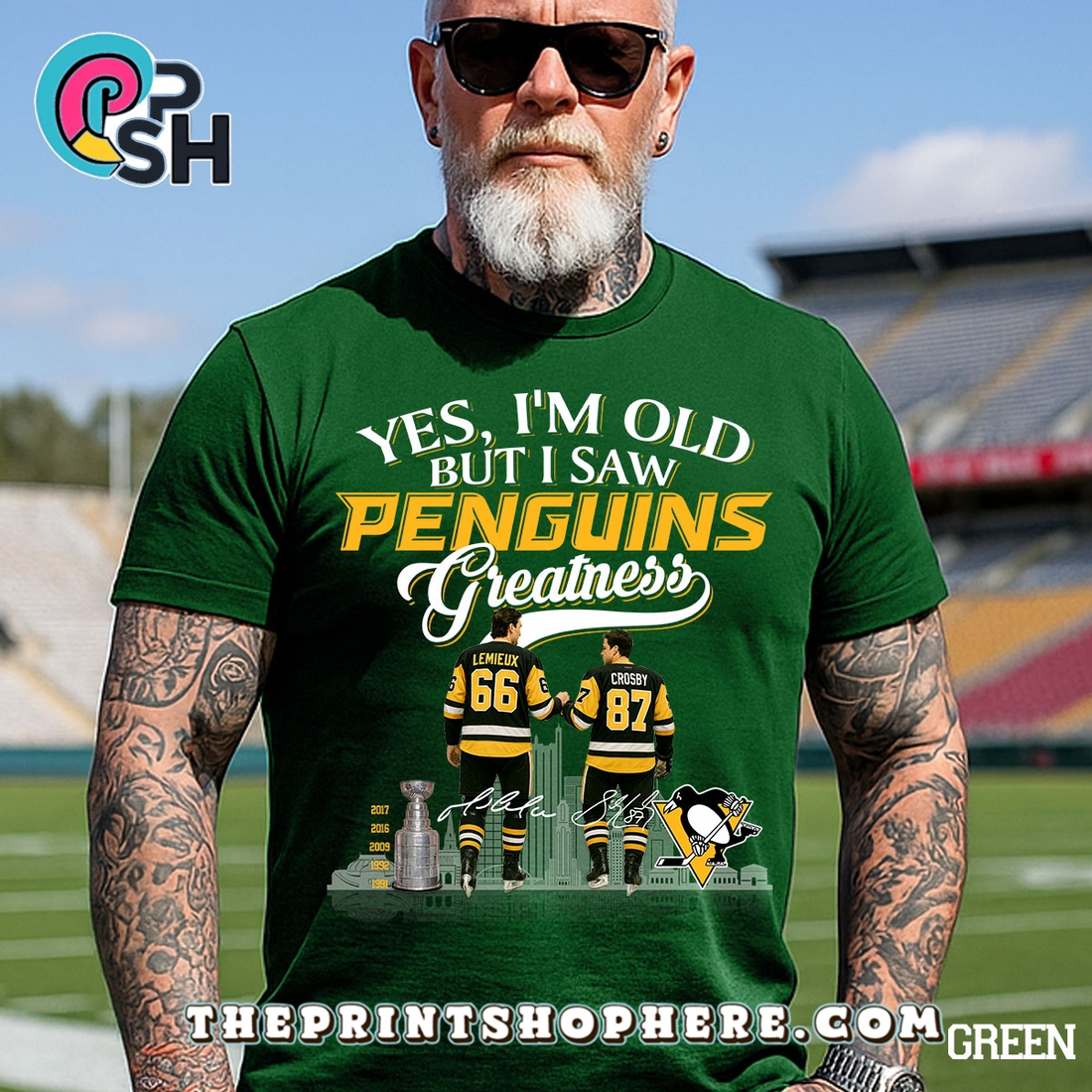 Yes, Old But I Saw Pittsburgh Penguins T-Shirt Yes, Old But I Saw Pittsburgh Penguins T-Shirt