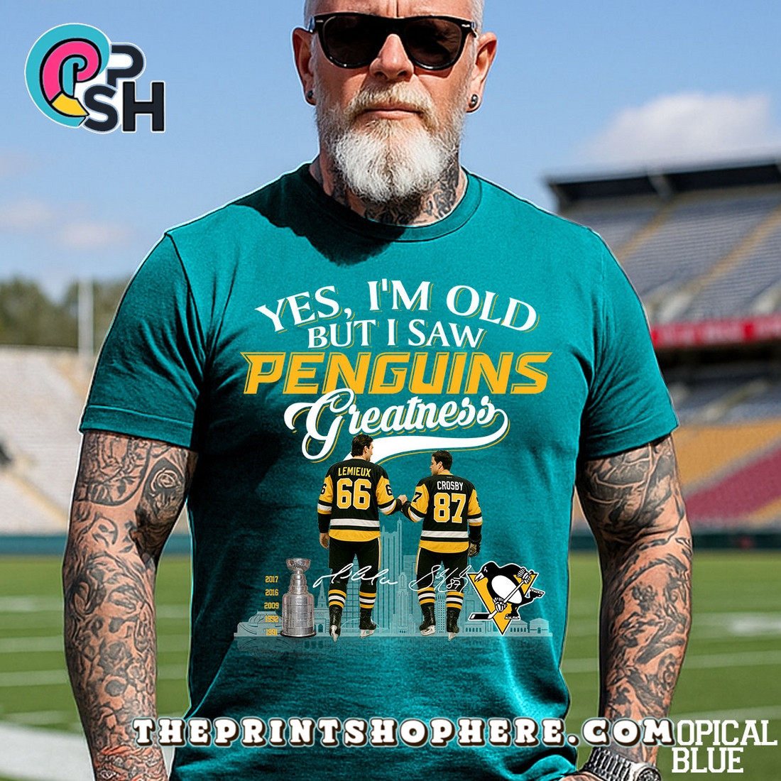 Yes, Old But I Saw Pittsburgh Penguins T-Shirt Yes, Old But I Saw Pittsburgh Penguins T-Shirt