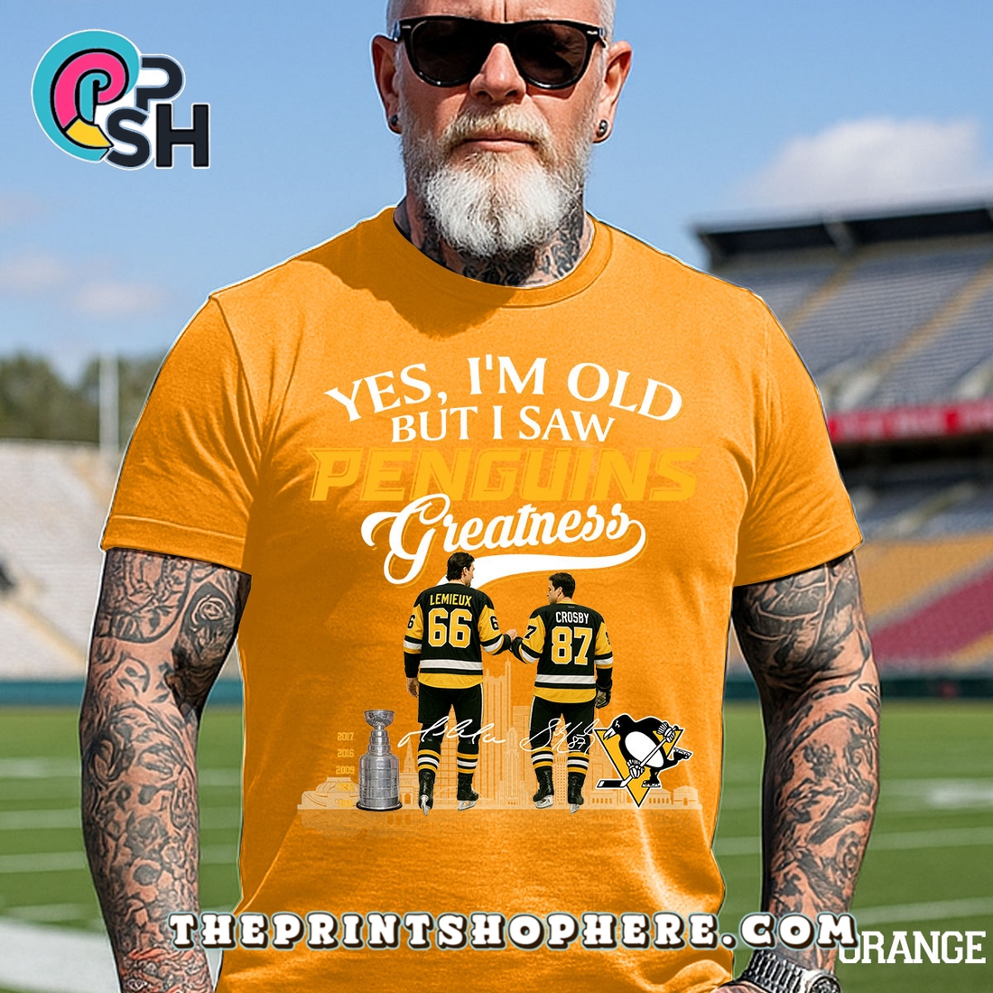 Yes, Old But I Saw Pittsburgh Penguins T-Shirt Yes, Old But I Saw Pittsburgh Penguins T-Shirt