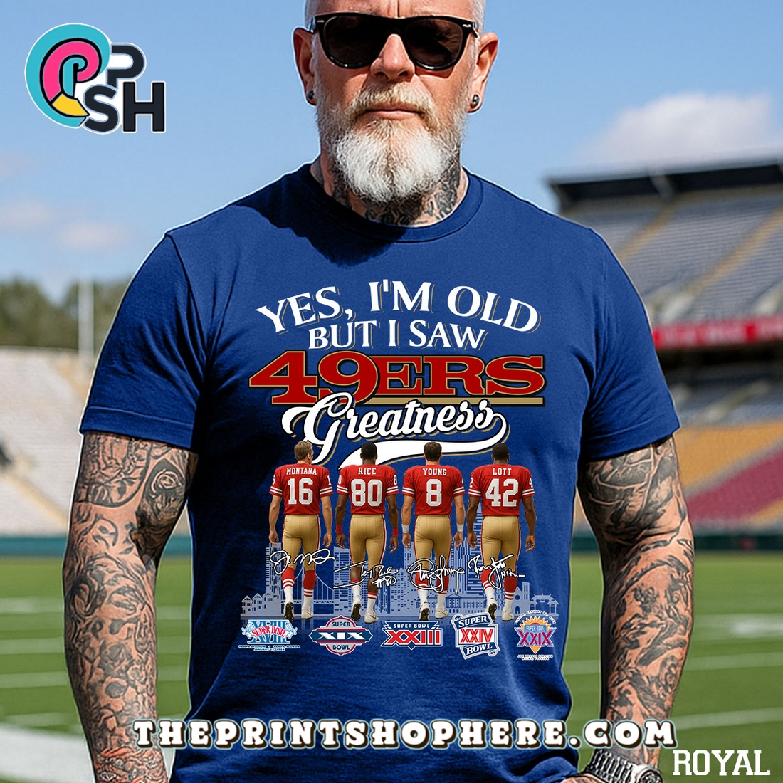 Yes, Old But I Saw San Francisco 49ers Greatness T-Shirt Yes, Old But I Saw San Francisco 49ers Greatness T-Shirt