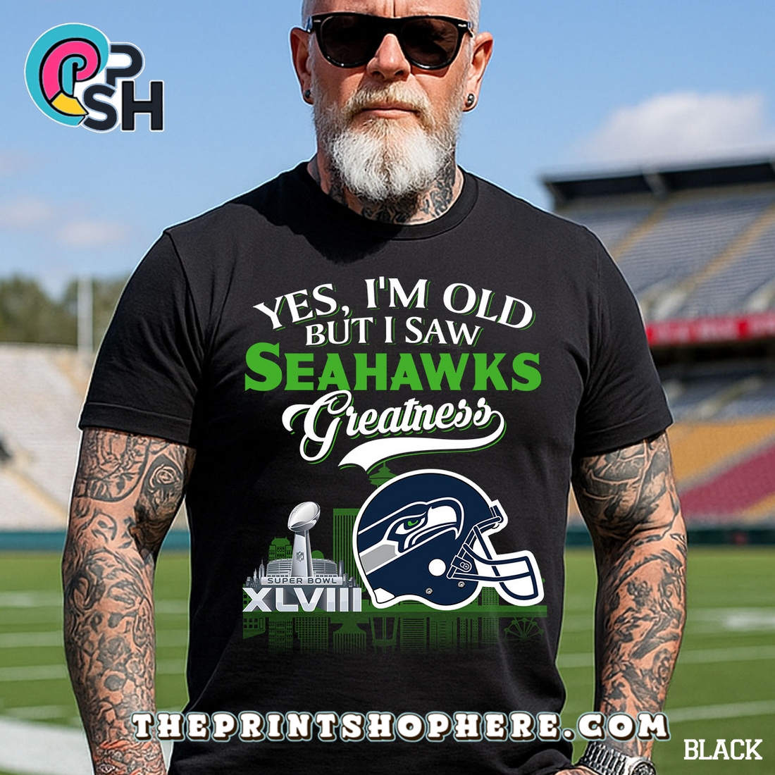 Yes, Old But I Saw Seattle Seahawks Greatness T-Shirt Yes, Old But I Saw Seattle Seahawks Greatness T-Shirt