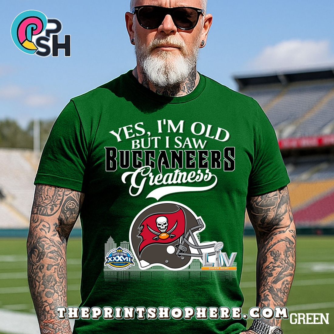 Yes, Old But I Saw Tampa Bay Buccaneers Greatness T-Shirt Yes, Old But I Saw Tampa Bay Buccaneers Greatness T-Shirt