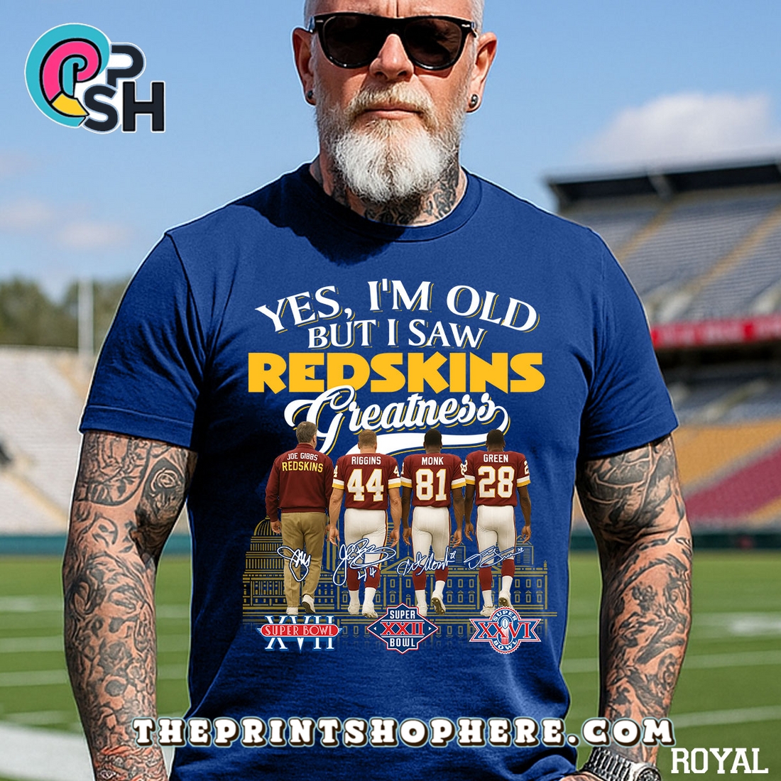 Yes, Old But I Saw Washington Redskin Greatness T-Shirt Yes, Old But I Saw Washington Redskin Greatness T-Shirt