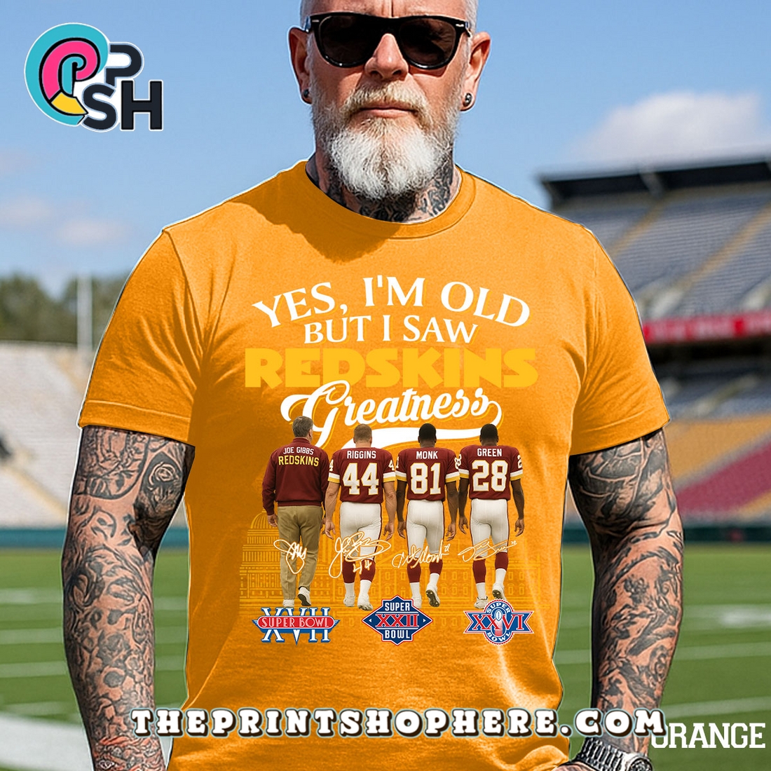 Yes, Old But I Saw Washington Redskin Greatness T-Shirt Yes, Old But I Saw Washington Redskin Greatness T-Shirt