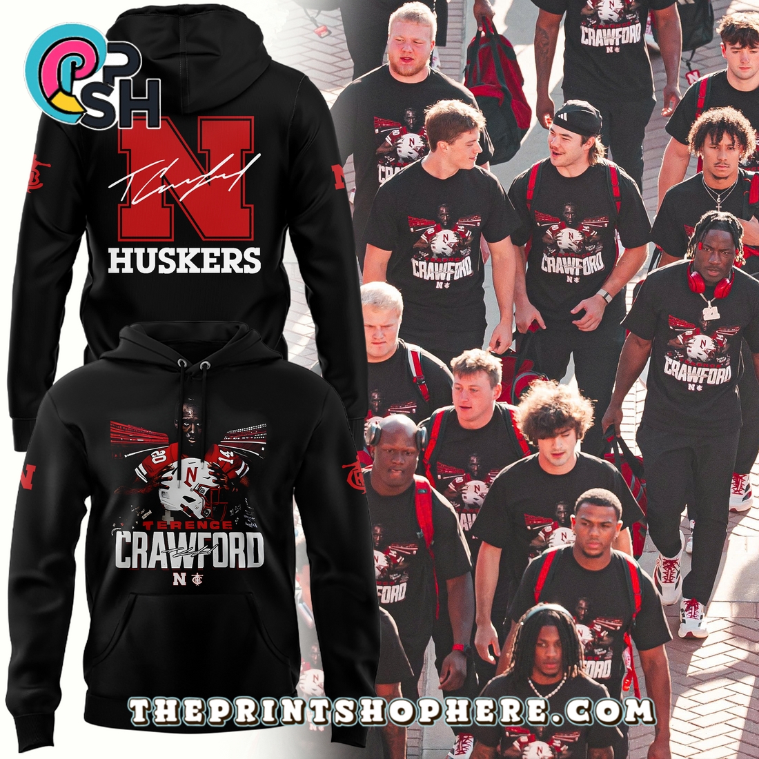 2025 Nebraska Football x Crawford Limited Edition Hoodie 2025 Nebraska Football x Crawford Limited Edition Hoodie