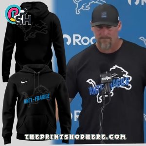 Anti-Fragile Inspired by Coach Dan Campbell Hoodie – Black Anti-Fragile Inspired by Coach Dan Campbell Hoodie – Black