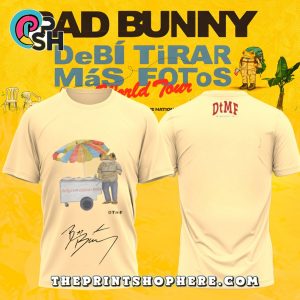 Bad Bunny Debí Tirar Más Fotos World Tour Cream Shirt