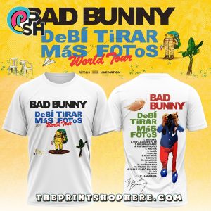 Bad Bunny Debí Tirar Más Fotos World Tour Shirt