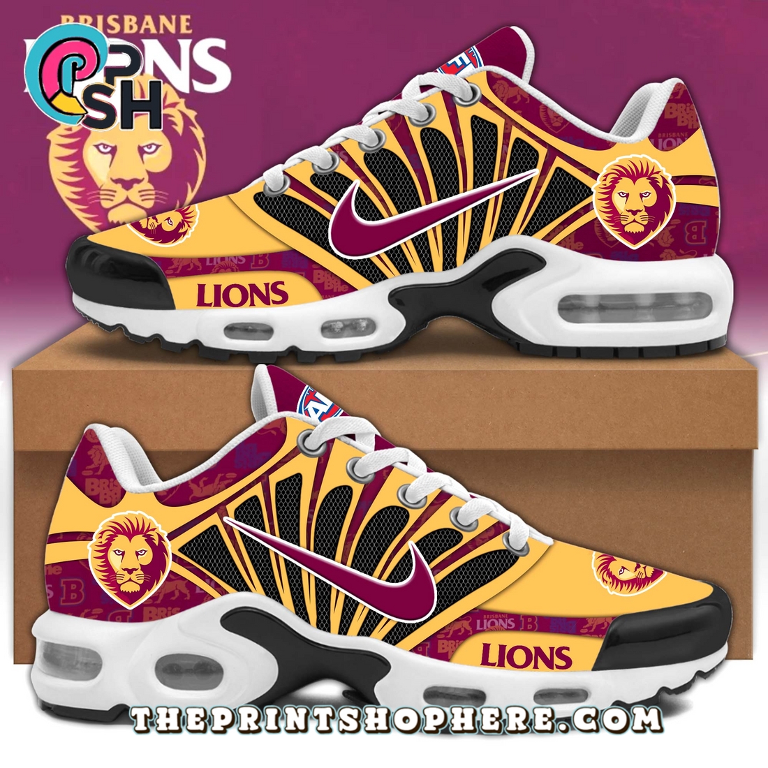 Brisbane Lions 2025 AFL Air Max Plus Limited Editions Brisbane Lions 2025 AFL Air Max Plus Limited Editions