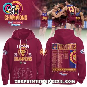 Brisbane Lions AFL Champions Special Edition Hoodie 2025