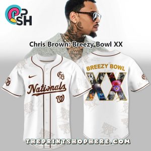 Chris Brown x Washington Nationals Baseball Jersey Chris Brown x Washington Nationals Baseball Jersey