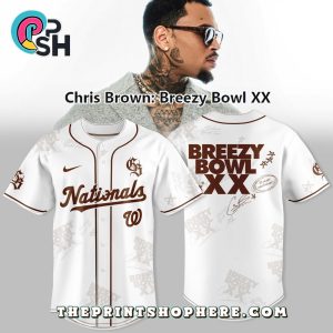 Chris Brown x Washington Nationals Limited Baseball Jersey Chris Brown x Washington Nationals Limited Baseball Jersey