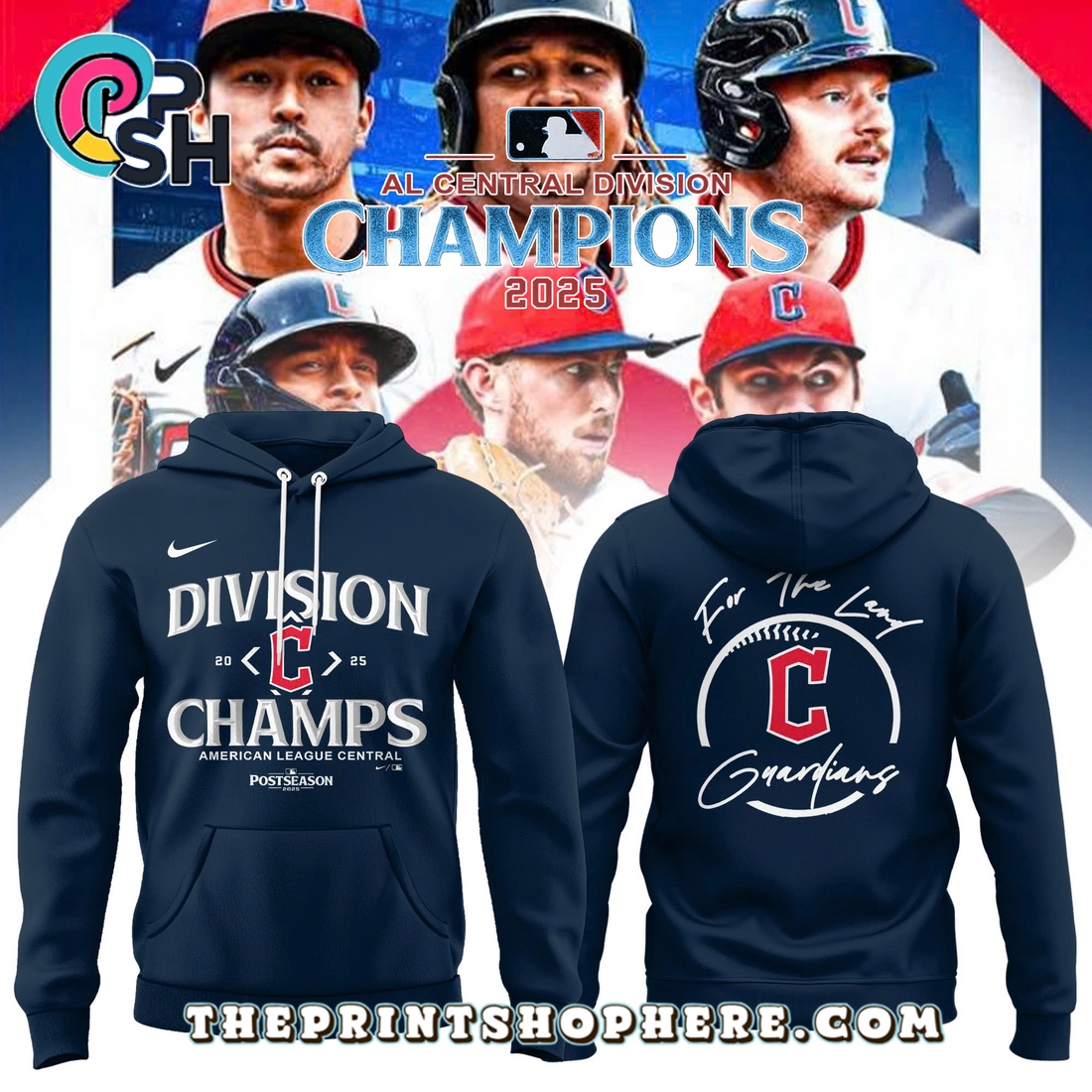 Cleveland Guardians 2025 Champions Limited Hoodie Cleveland Guardians 2025 Champions Limited Hoodie