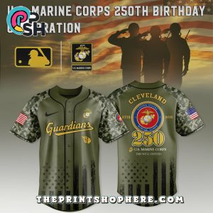 Cleveland GuardiansU.S. Marine Corps 250th Anniversary Jersey Cleveland GuardiansU.S. Marine Corps 250th Anniversary Jersey