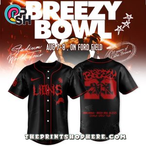 Detroit Lions x Breezy Bowl XX 2025 Baseball Jersey Detroit Lions x Breezy Bowl XX 2025 Baseball Jersey