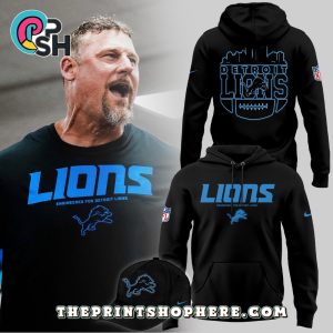 Engineered For Detroit Lions Black Hoodie And Cap Engineered For Detroit Lions Black Hoodie And Cap