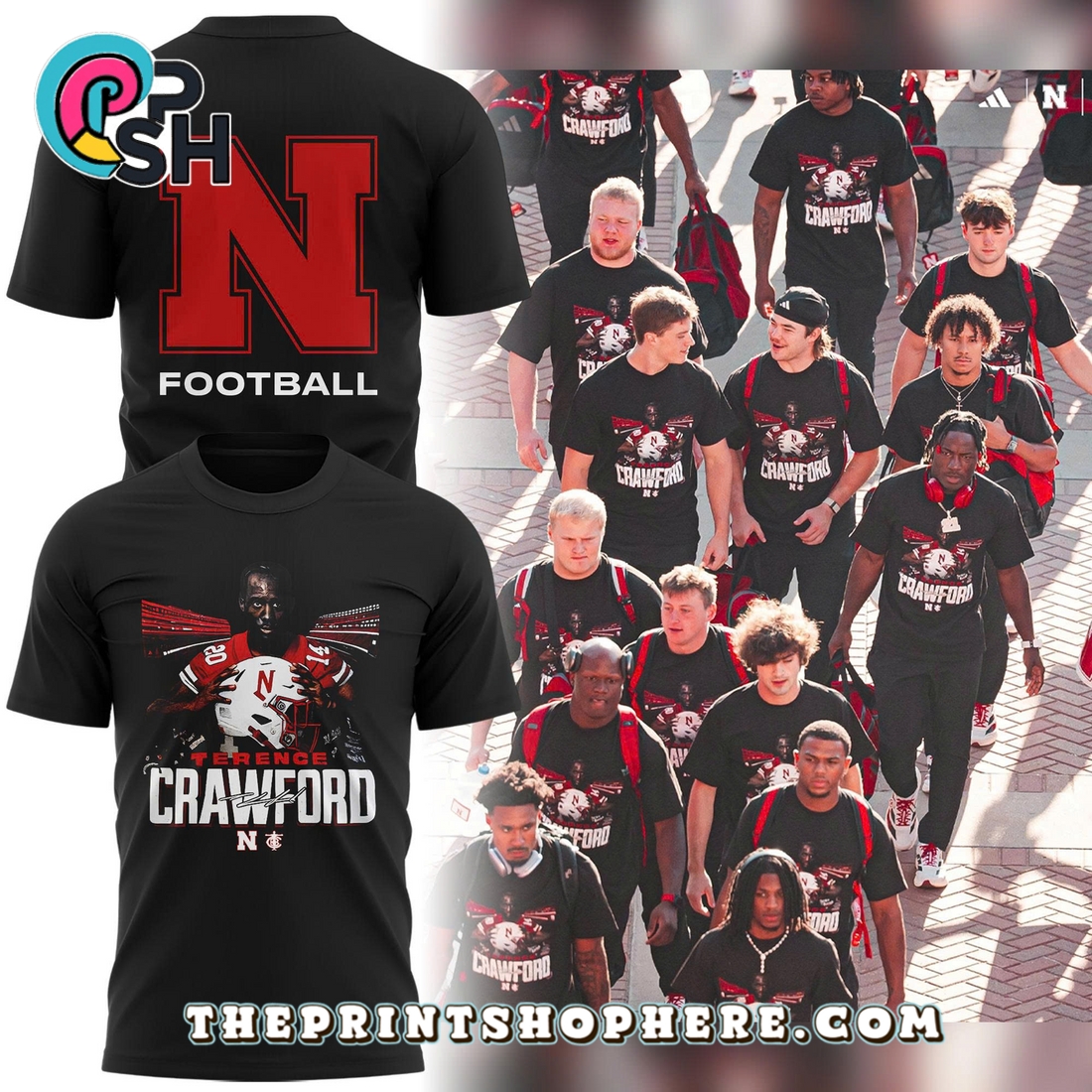 Limited Edition Nebraska Football x Crawford Hoodie 2025 Limited Edition Nebraska Football x Crawford Hoodie 2025