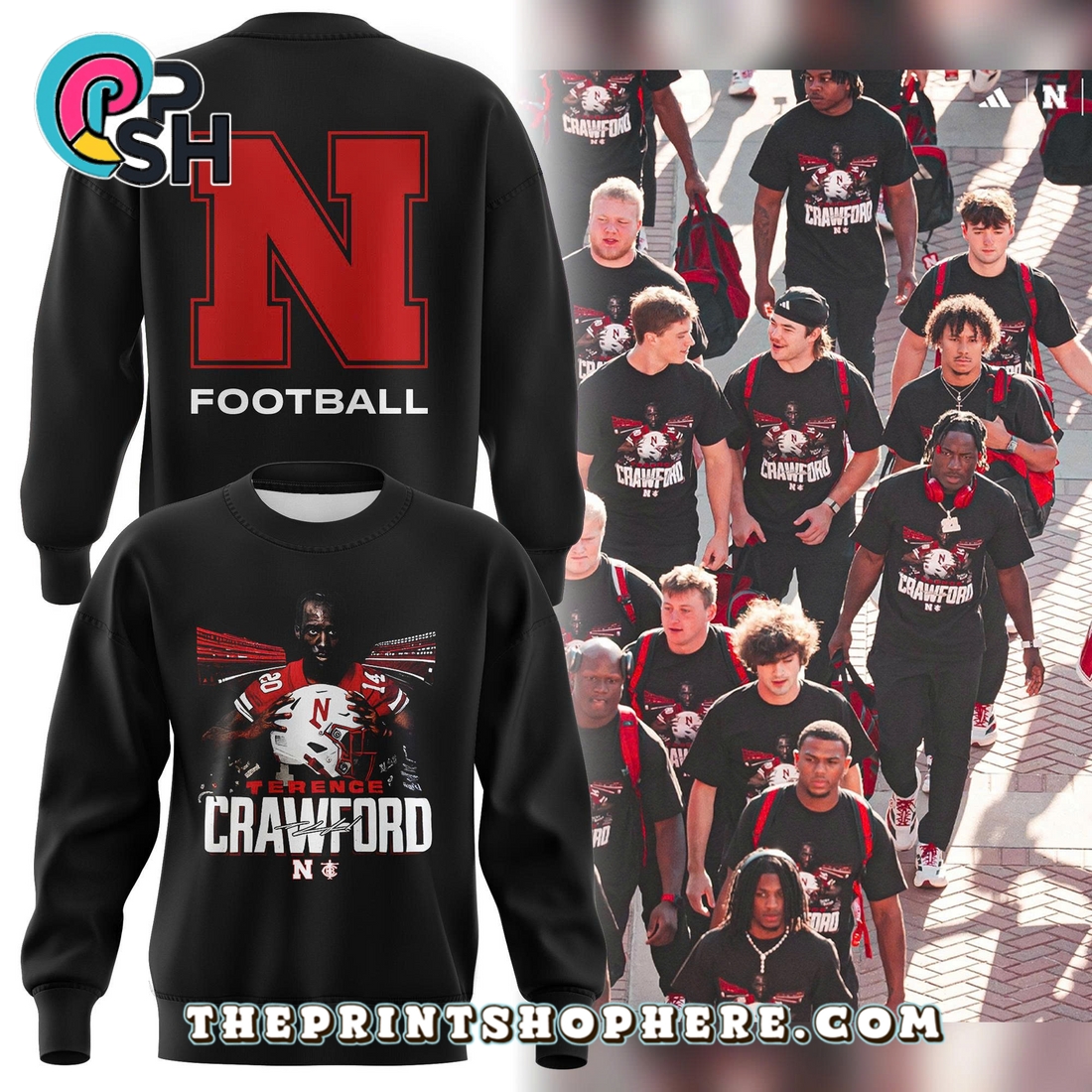 Limited Edition Nebraska Football x Crawford Hoodie 2025 Limited Edition Nebraska Football x Crawford Hoodie 2025