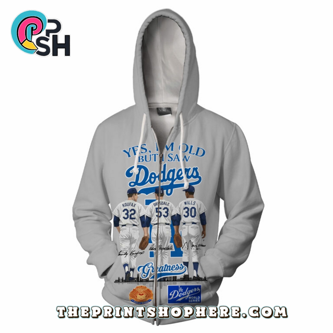 Los Angeles Dodgers Sandy Koufax x Don Drysdale x Maury Wills T-Shirt Los Angeles Dodgers Sandy Koufax x Don Drysdale x Maury Wills T-Shirt