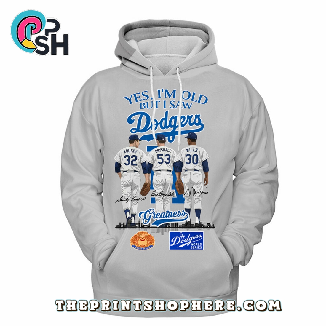 Los Angeles Dodgers Sandy Koufax x Don Drysdale x Maury Wills T-Shirt Los Angeles Dodgers Sandy Koufax x Don Drysdale x Maury Wills T-Shirt