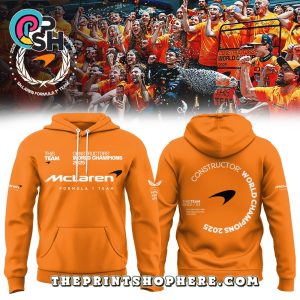 McLaren Formula 1 Team 2025 Constructors Orange Hoodie