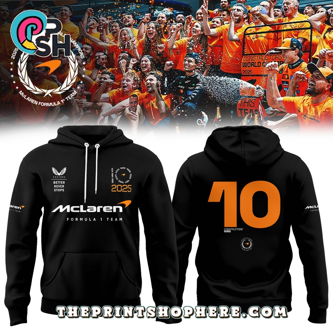 McLaren Formula 1 Team 2025 New Edition Hoodie McLaren Formula 1 Team 2025 New Edition Hoodie