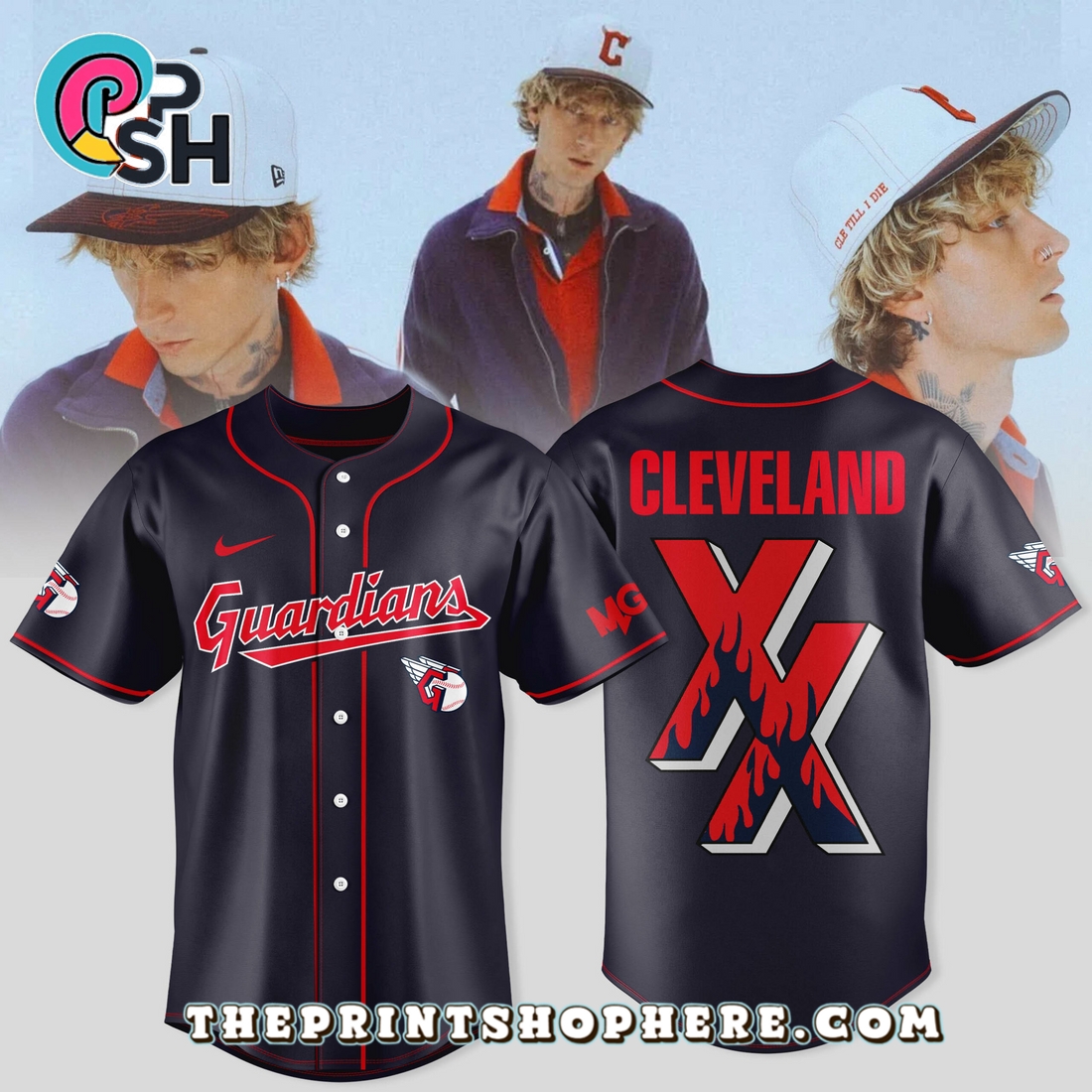 MGK x Cleveland Guardians Special Edition Jersey MGK x Cleveland Guardians Special Edition Jersey
