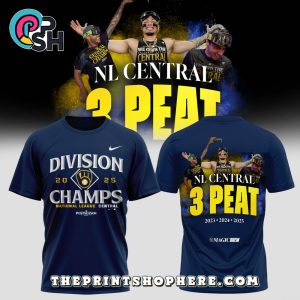 Milwaukee Brewers Division 2025 Champs Navy Shirt