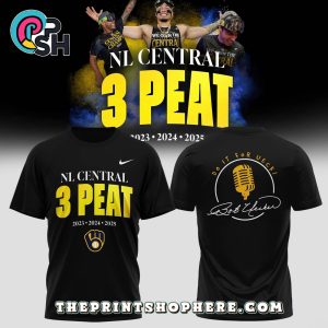 Milwaukee Brewers NL Central 3-Peat 2025 Shirt