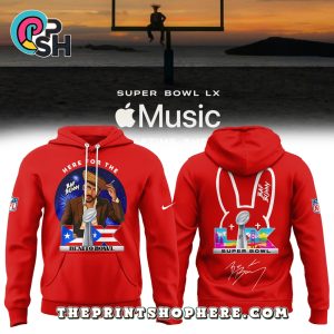 NFL x Bad bunny Super Bowl LX Red Edition Hoodie