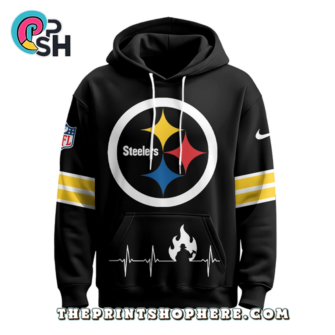 Pittsburgh Steelers NFL x Firefighter Appreciation Limited Hoodie Pittsburgh Steelers NFL x Firefighter Appreciation Limited Hoodie
